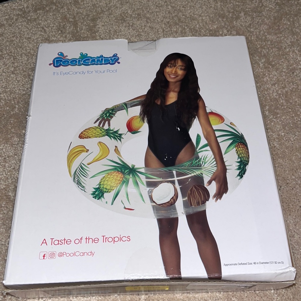 PoolCandy “clear tropical fruit” inner tube